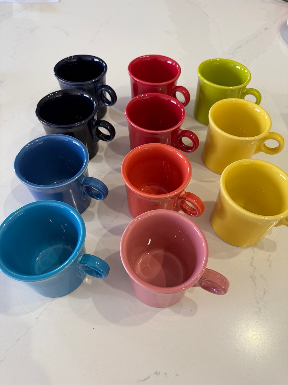 Fiesta Ware Colorful Ceramic Cups - Assorted Colors